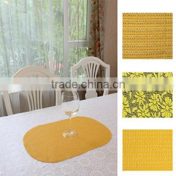 Eco mutifunctional clear yellow placemats
