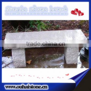 Exquisite natural white rectangle granite chairs stone bench seat