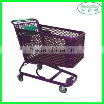New Style Supermarket Plastic Shopping Trolley/Cart