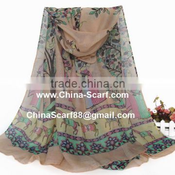Solid color viscose scarf wholesale