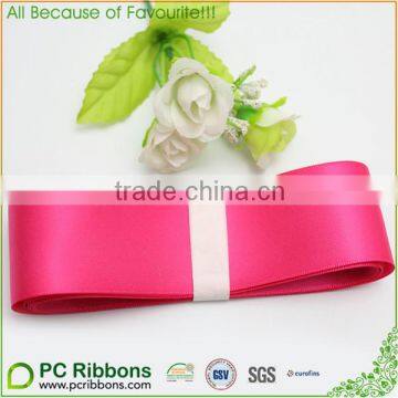 1 1/2" Offray Single Face Satin Ribbon hot pink