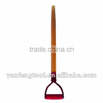 wooden handle for types of shovel with D type grip