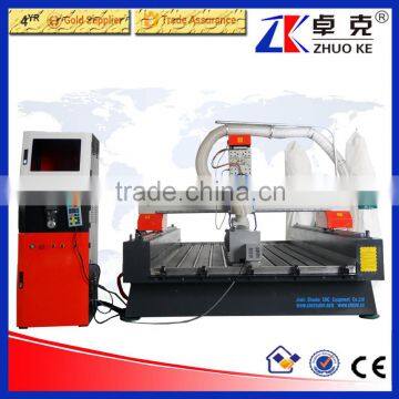 3D Wood Cutting Machine ZKM-1325 Furniture Making Equipment With High Z-Axis Dust Collector 3.7KW China Air Cooling Spindle