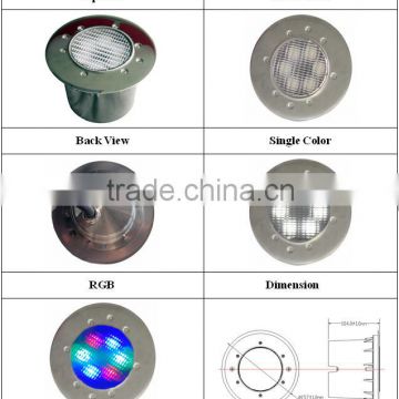 High quality 6w ip68 recessed led underwater light