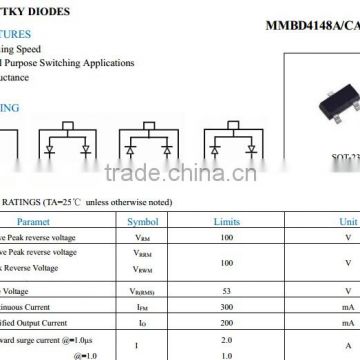 Switching Diodes 4148 4448 4150