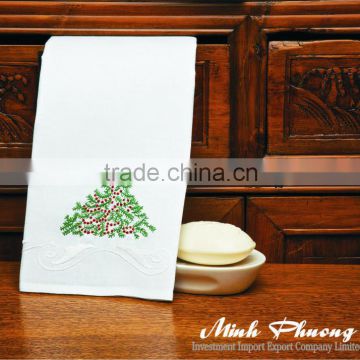 Towel sets 100% linen high quality with embroidery- no 2