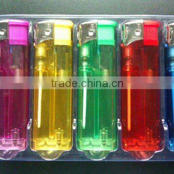 TRANSPARENT LIGHTER WITH ISO9994 , CR AND EN13869