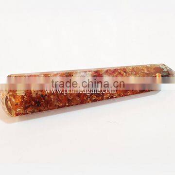 Orgonite Red Carnelian Faceted Massage Wand : Wholesale Orgonite Manufacturer