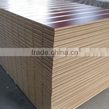 slotted MDF board with aluminium/slotted board