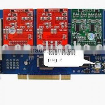8 port FXS/FXO analog Asterisk PCI card