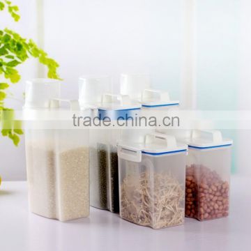 Dry Food Containers Eco-friendly Plastic Storage Boxes Rice/Cereal Holders