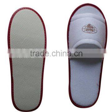 cheap poly terry open toe hotel slipper