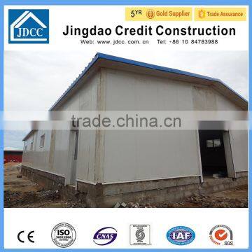 EPS/Glass wool/PU/Rock wool panels steel structure workshop building