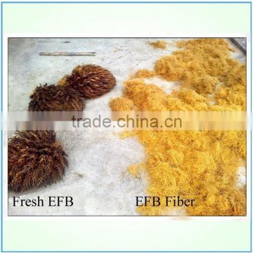oil palm EFB and coconut shell long fibre making machine