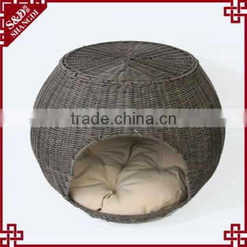 S&D China high quality new arrival latest design cheap rattan cat house dog house for sale