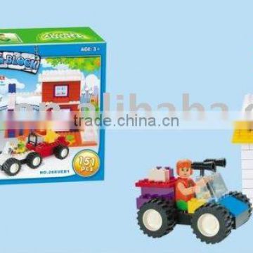 hourse with car toy building block