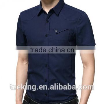 stylish men short sleeve cotton formal shirts