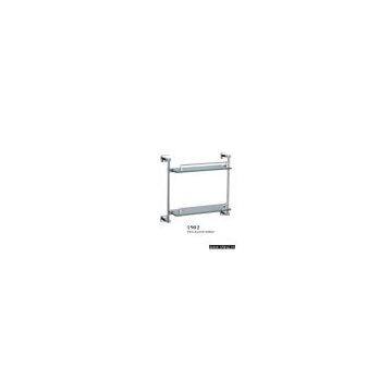 Double glass shelf(Bathroom rack,Glass shelf)