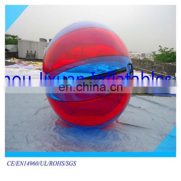 Red color TPU water ball floating ,inflatable water walking ball rental