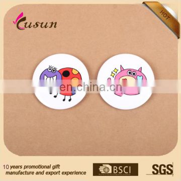 Promotion custom blank round metal tin button badge with safety pin
