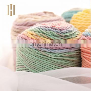 Crochet cotton blend fancy knitting yarn for baby
