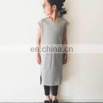 2020 New Style Girls Vest Dress Cotton Fashion Summer Girls Dresses