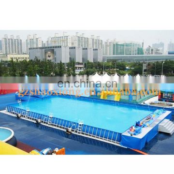 Outdoor Durable Rectangular Customized Metal Frame Inflatable Portable Swimming Pool & Accessories For Sale