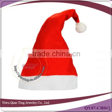 party supplies non-woven red and white custom santa hat