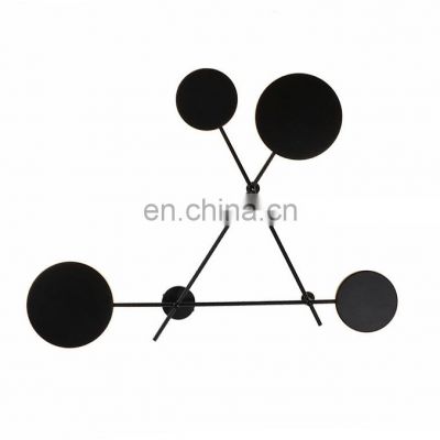 Modern Black Wall Lamp Round Shape Metal Decorative Indoor Bed Side LED Hanging Wall Lamps