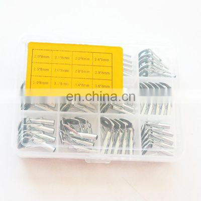 60Pcs Fishing Rod Guide Tip Set Repair Kit DIY Eye Rings Different Size Stainless Steel Frames With Fish Box Pesca