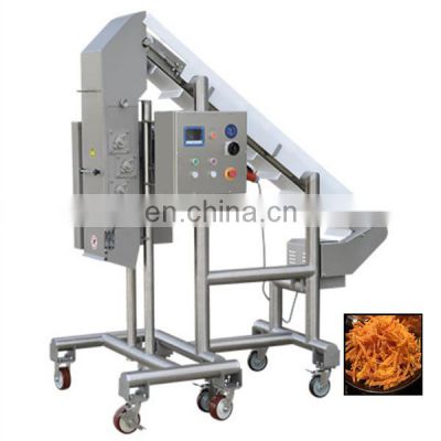 High quality industrial shiba scallop raw meat shredder slicer cutting machine to shred chicken beef rabbit meat