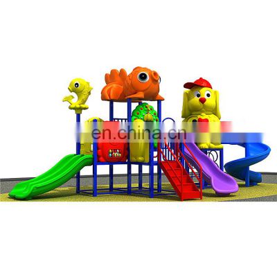 Factory supply animal series children plastic outdoor playground with slide backyard dog playground