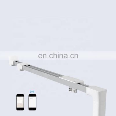 Smart Curtain Rail Flexible Rail For Motorized Controller Ceiling Mount Remote Control System Curtain Track