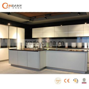 Simple Style Acrylic Kitchen cabinets,glass sliding door kitchen cabinet