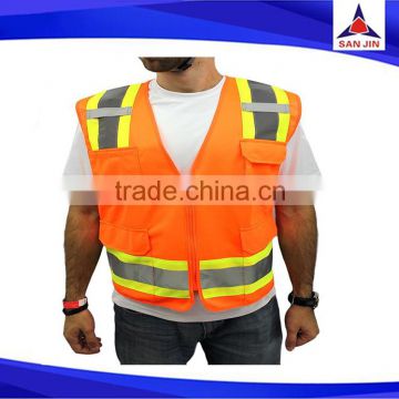 Security Protection Cycling High Visibility Yellow Reflective Safety Vest
