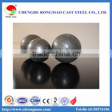 High hardness and impact toughness high chrome 80mm grinding steel ball