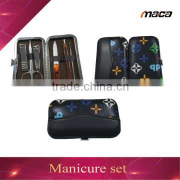 Professional personalized leather manicure set