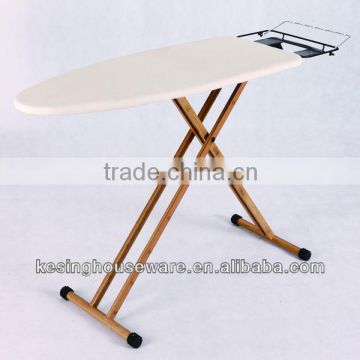Plastic Ironing Board with Bamboo Leg / Bamboo Ironing Board