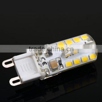 high quality silica gel 2015 new G9 2.4w led corn light for led outdoor light