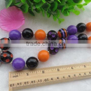 Halloween Newest Fancy Chunky Acrylic Necklace!!kid chunky necklaces!!!loose latest products in market!!!!