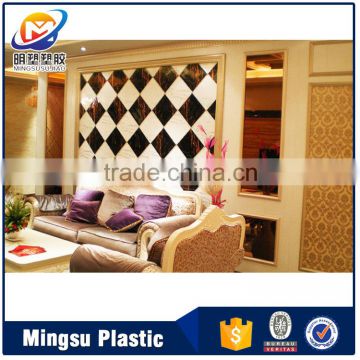 washable and waterproof PVC wall panel with marble color design