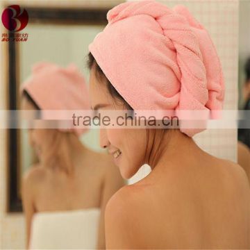 Wholesale bath cap good water absorption hair dry towels microfiber towels 25*68cm 100g