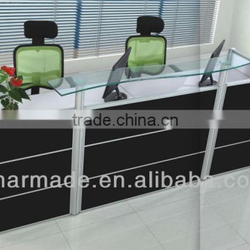 2012 new design stylish QQ318 style reception desk office furniture