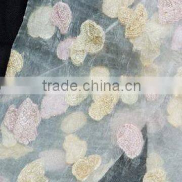 exquisite design cut-out curtain fabric