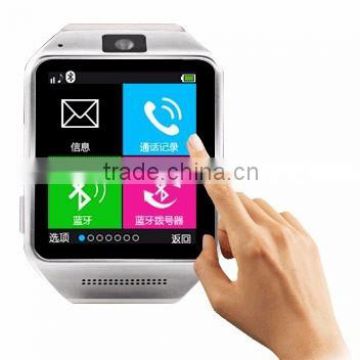 2015 new product GV08 touch screen smart watch phone with sim card slot/1.3MP camera/HD video and sound recording/pedometer