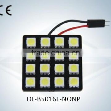 Bonjour LED Auto Light Dome Lamp No Polarity 16SMD 5050 with CE