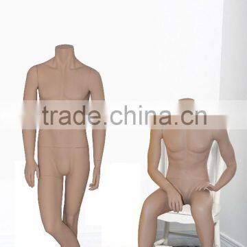 Headless Full-Body Male Mannequin in Skin Color