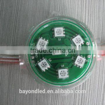 High quality 45mm 9 smd 5050 rgb for amusement ride led point lighting