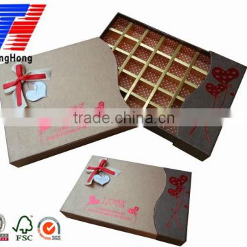 Luxury chocolate box with decorative printing hot sale