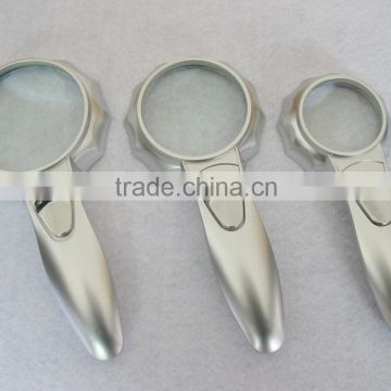 Handheld lighted magnifying glass/led illuminated magnifier